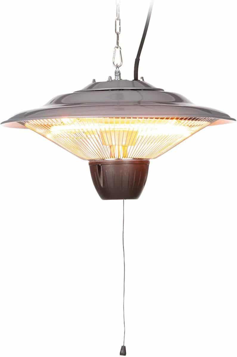 infrarood plafondverwarmer met 2 verwarmingsniveaus tot 9m² verwarmingsbereik