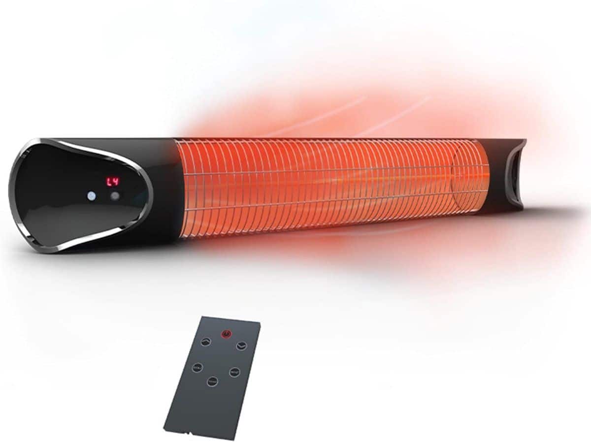 infrarood terrasverwarmer 2000w met bewegingssensor en afstandsbediening