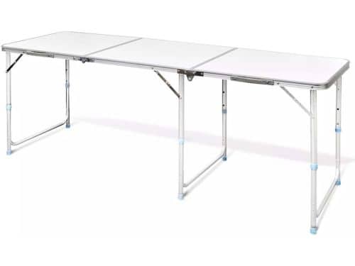 Inklapbaar klaptafel tuintafel vouwtafel partytafel picknicktafel aluminium tafel in hoogte