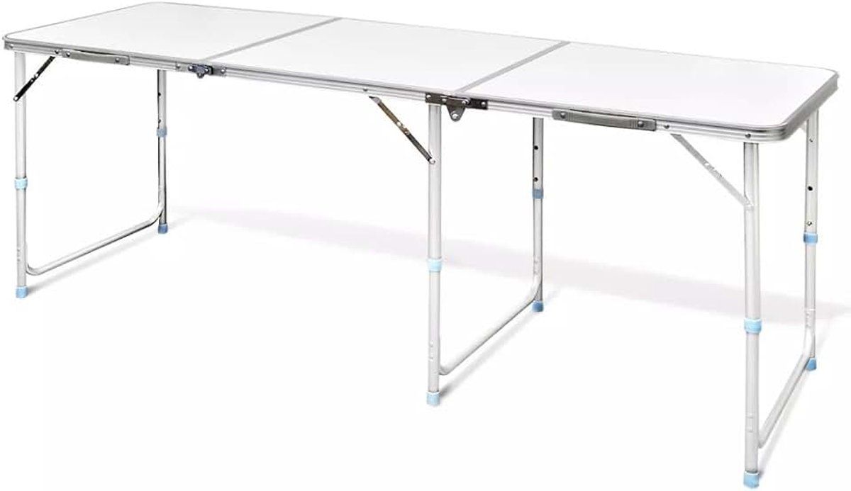 inklapbaar klaptafel tuintafel vouwtafel partytafel picknicktafel aluminium tafel in hoogte
