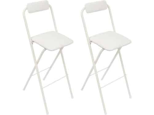 Inklapbare barkruk - Klapstoelen set - Ruimtebesparend zitten - Met