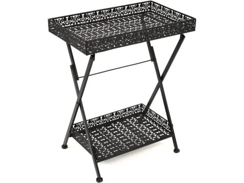 Inklapbare bijzettafel - Klaptafel salontafel - Ruimtebesparend opbergen - Met