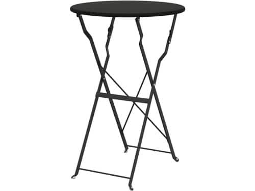 Inklapbare Bistrotafel - Ronde Klaptafel - Buiten Eten - Gepoedercoat