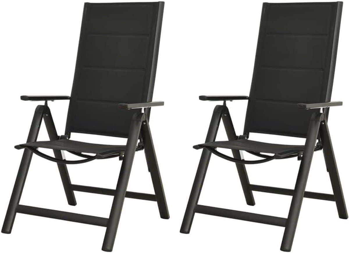 inklapbare tuinstoelen terrasstoelen balkonset buiten ontspannen 7 standen