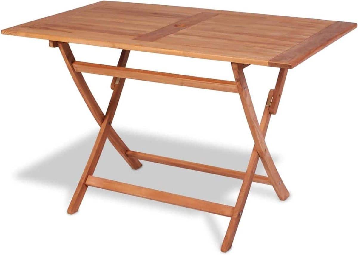 inklapbare tuintafel balkontafel klaptafel buiten eten massief