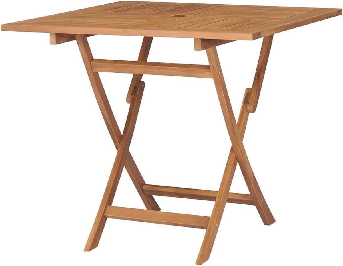 inklapbare tuintafel balkontafel klaptafel buiten eten massief