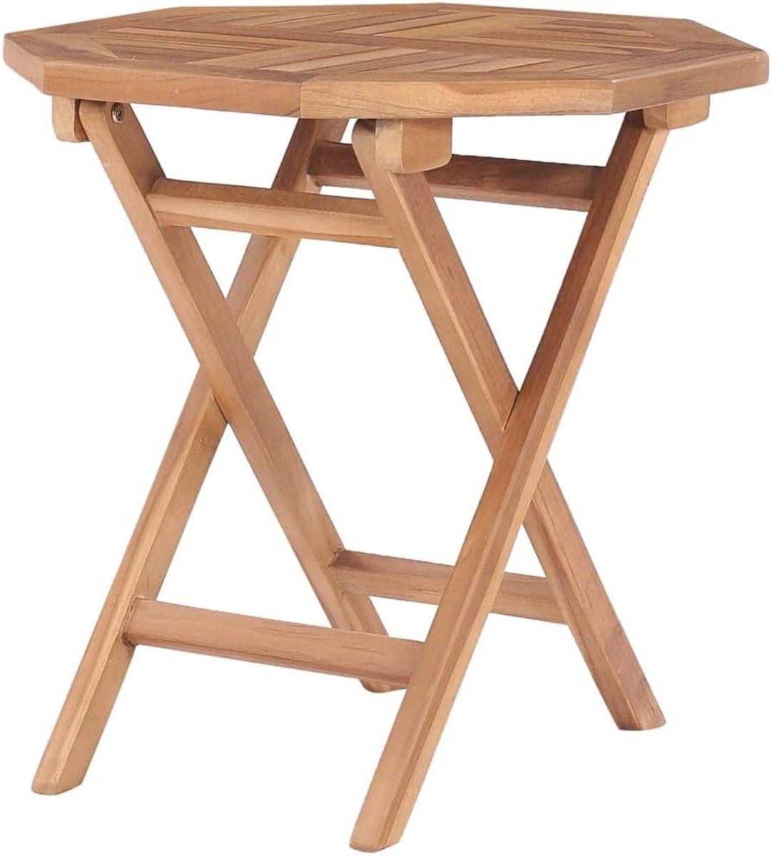 inklapbare tuintafel houten bijzettafel buiten genieten fijn