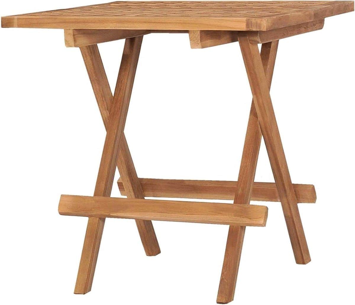 inklapbare tuintafel houten bijzettafel buiten genieten massief