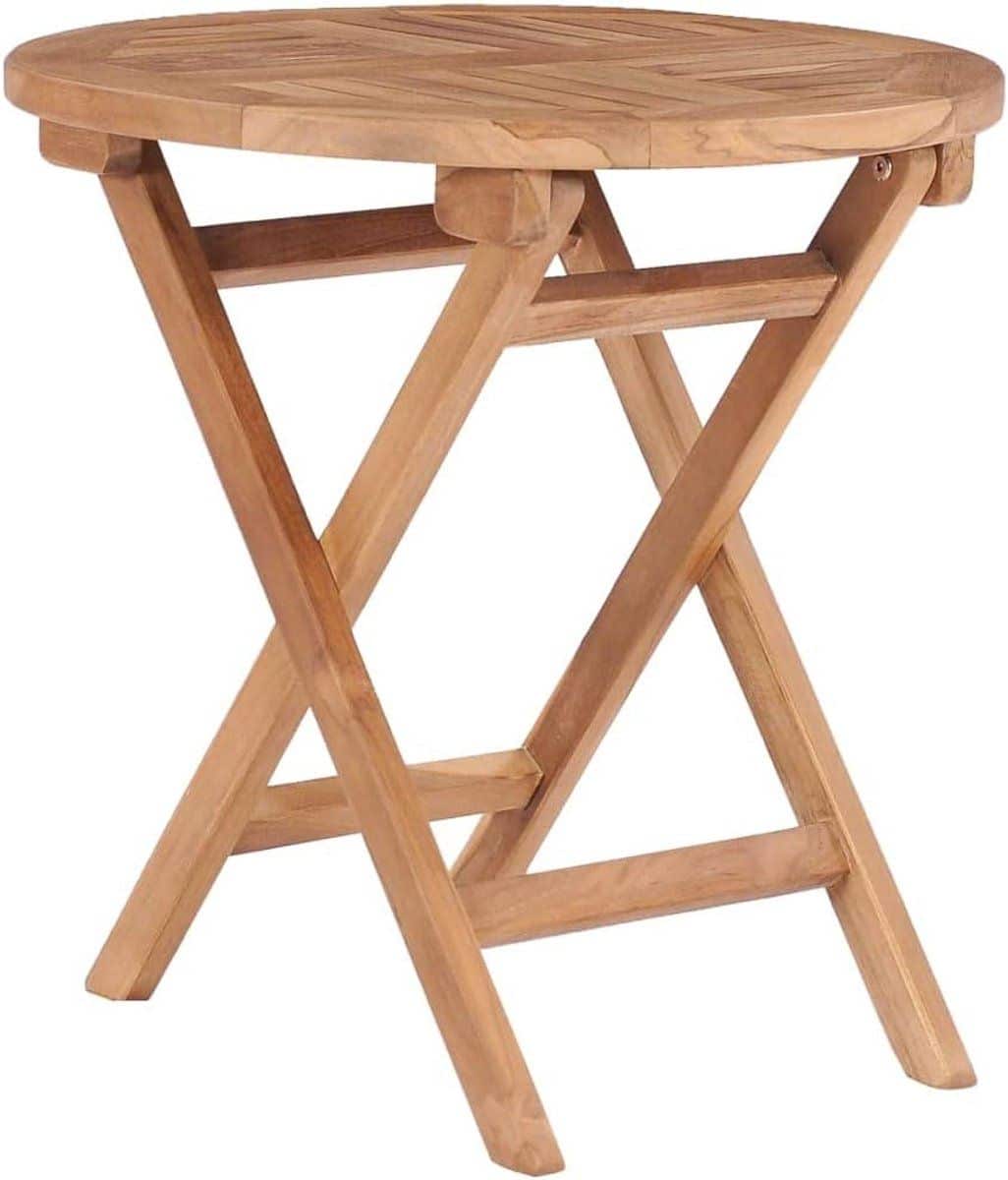 inklapbare tuintafel houten bijzettafel buiten genieten massief