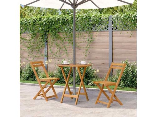 Inklapbare tuintafel - Houten bijzettafel - Buiten genieten - Massief