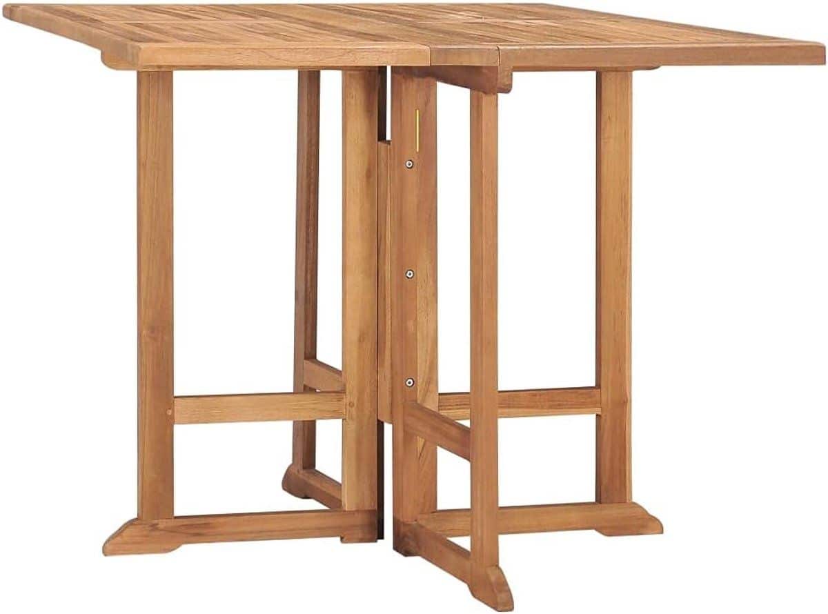 inklapbare tuintafel houten klaptafel buiten dineren massief