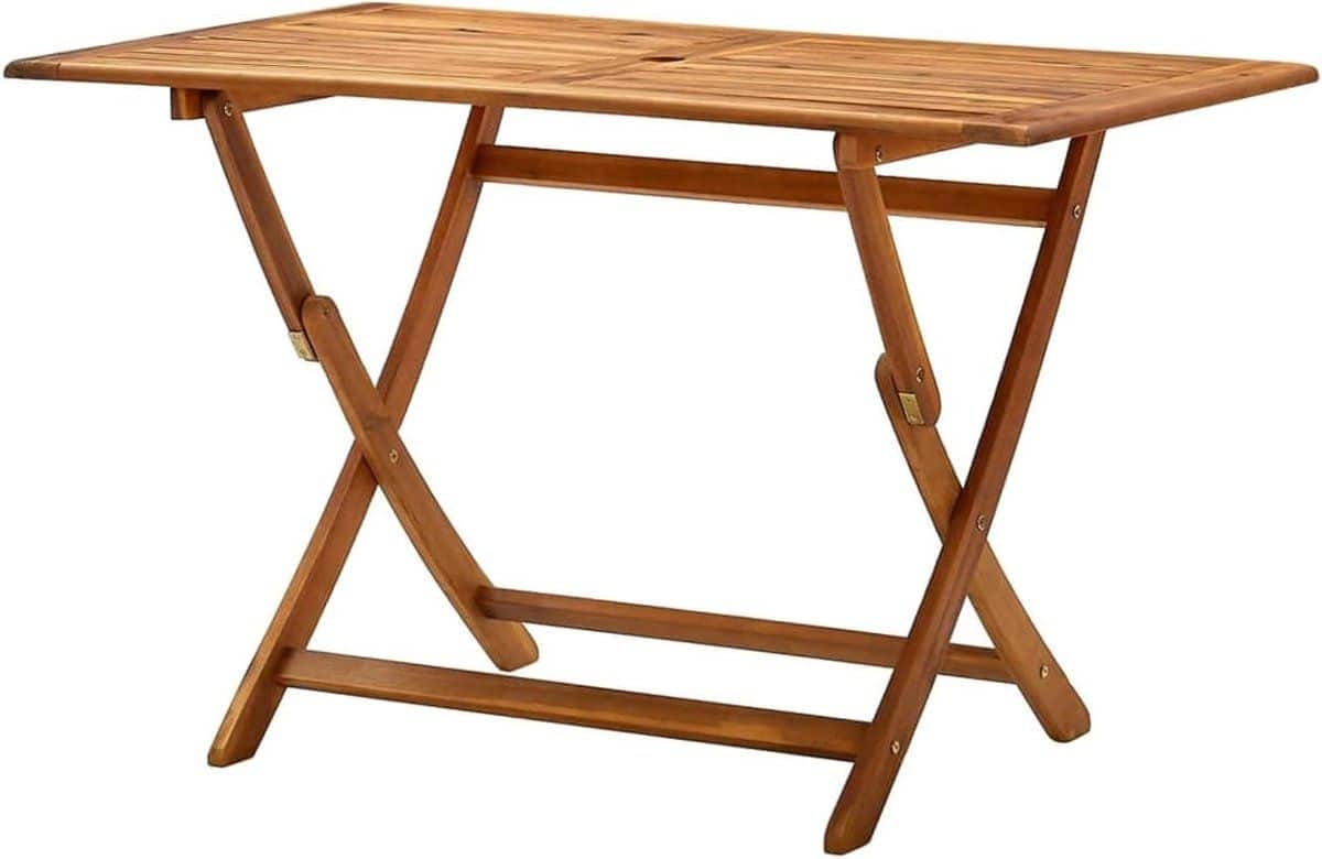 inklapbare tuintafel houten klaptafel buiten dineren weerbestendig