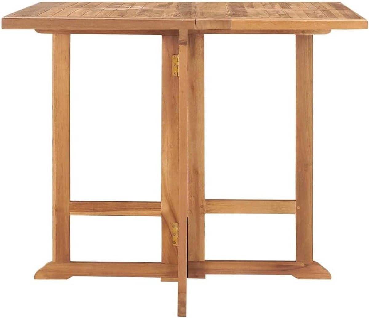 inklapbare tuintafel houten klaptafel buiten eten massief