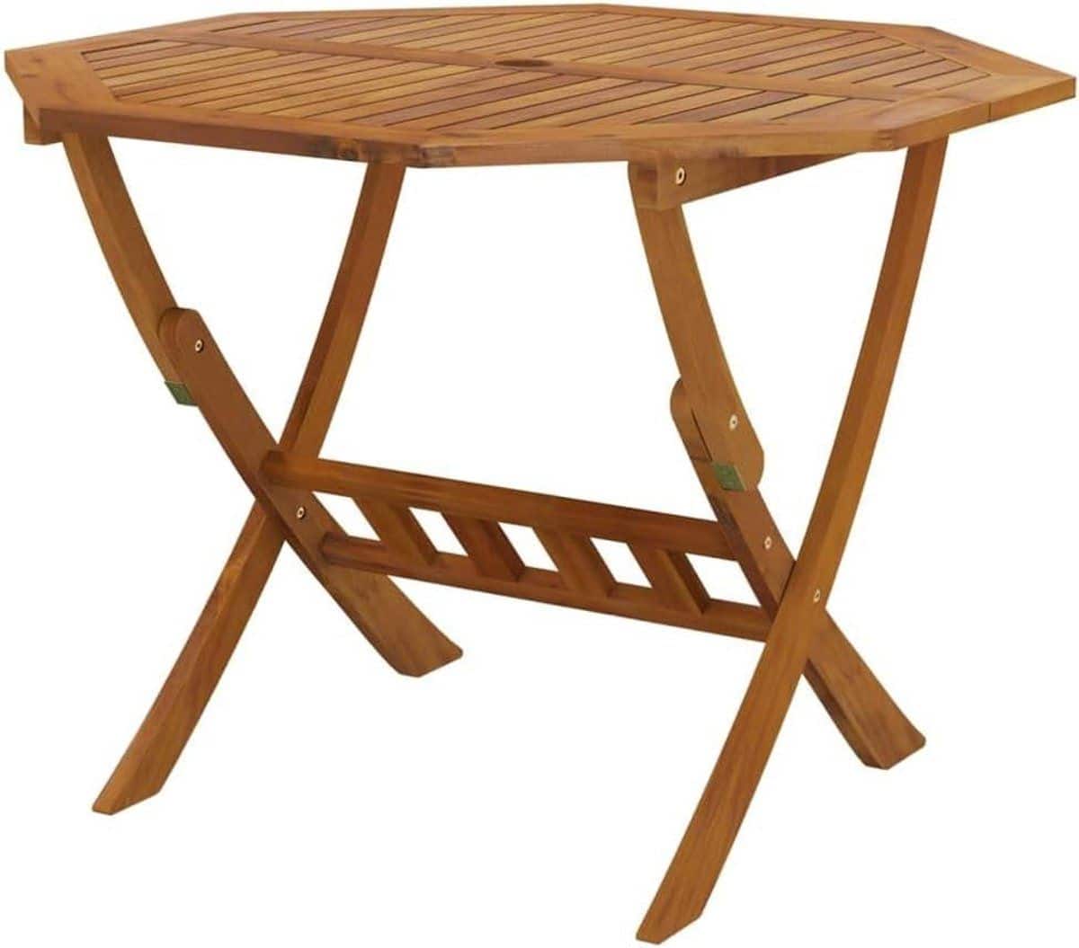 inklapbare tuintafel klaptafel acaciahout buiten eten massief