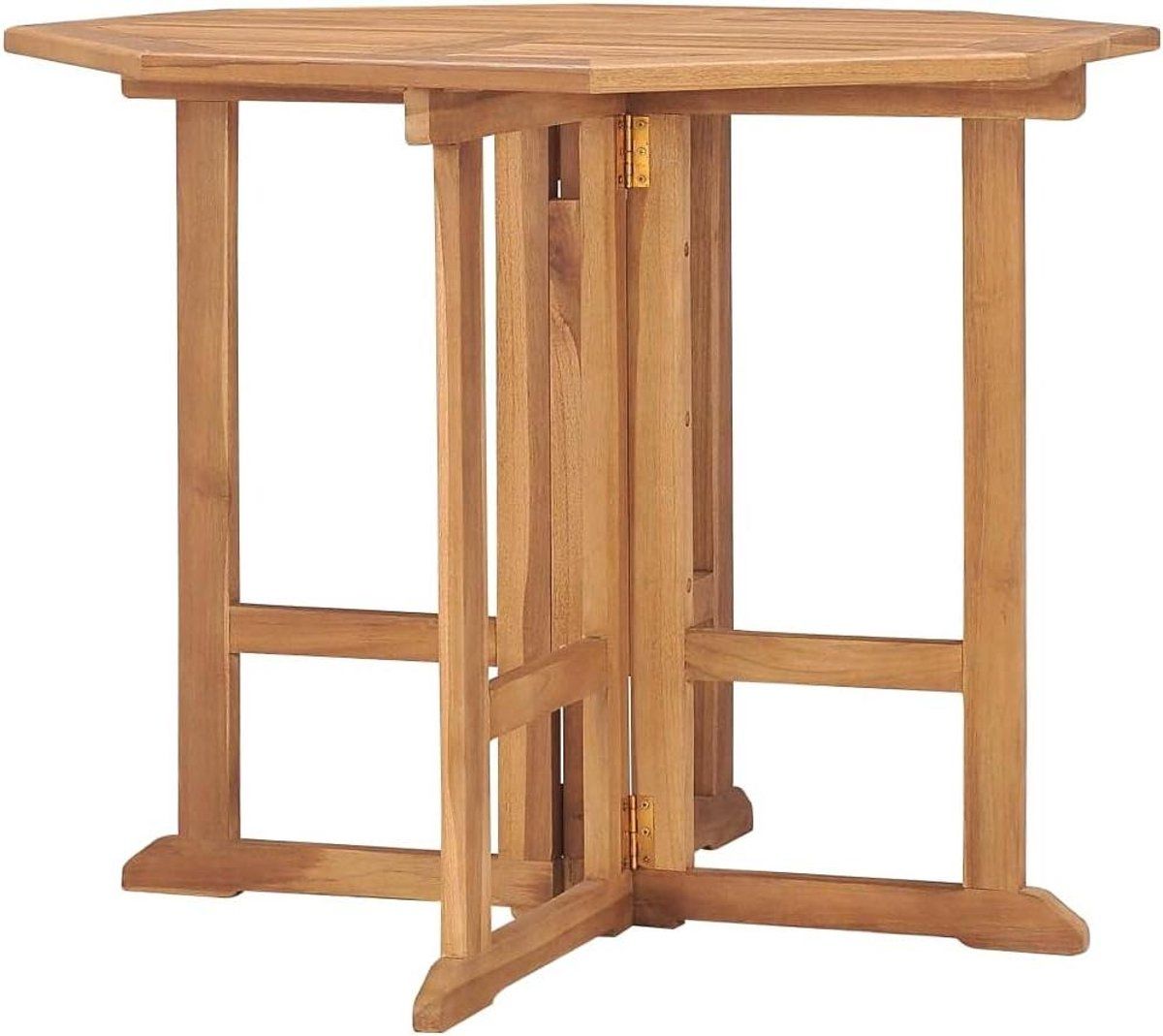 inklapbare tuintafel klaptafel buiten buiten eten massief
