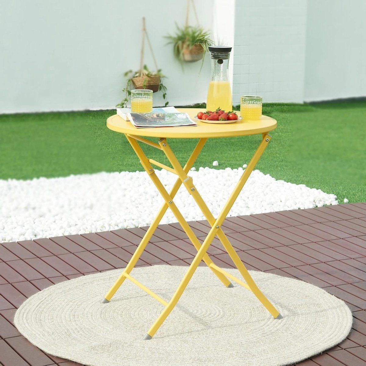 inklapbare tuintafel klaptafel buiten buiten genieten ruimtebesparend
