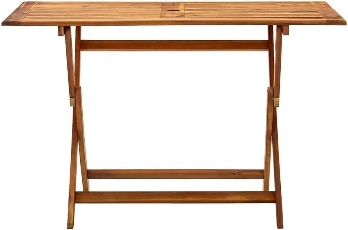inklapbare tuintafel klaptafel terras buiten dineren massief