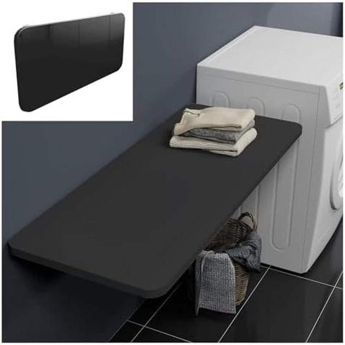 inklapbare wandtafel klaptafel keuken ruimtebesparend werken afgeronde