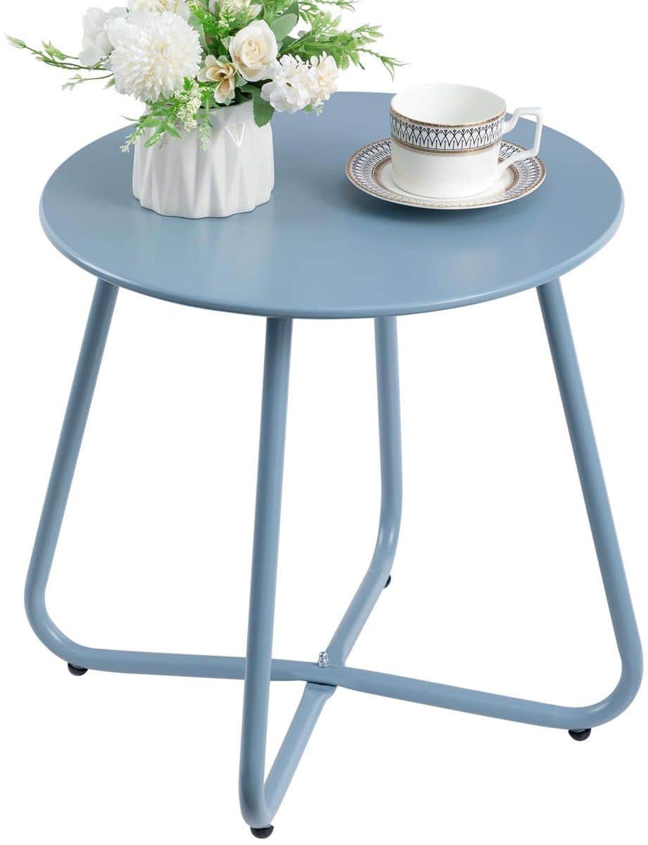 inovra hollyhome bijzettafel voor buiten ronde tuin en