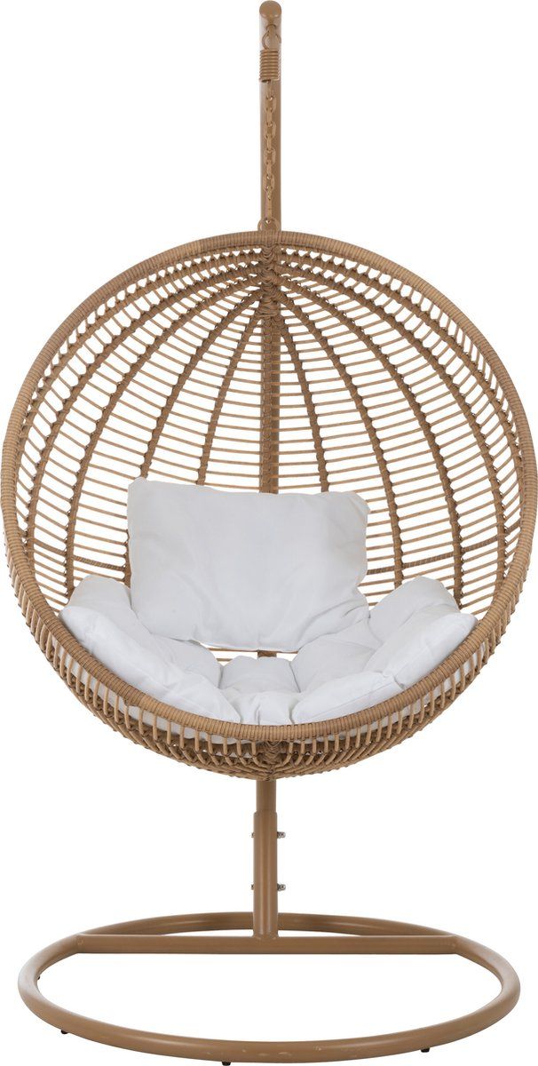 j line hangstoel rond staal naturel