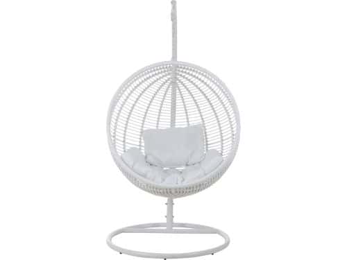 J-Line hangstoel Rond - staal - wit