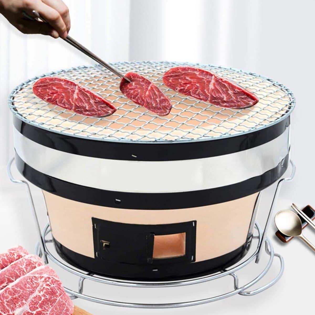 japanse barbecuegrill mini houtskool bbq tafelblad koken