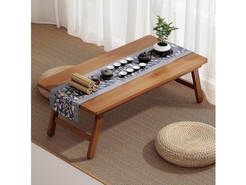 Japanse klaptafel - Lage bamboe tafel - Koffie en thee