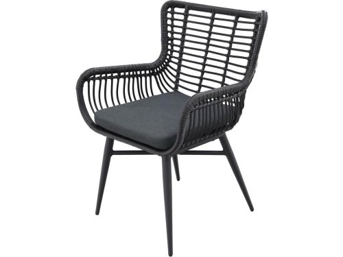 Jasmine dining tuinstoel - black