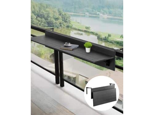 Joorly Balkon Hangtafel Opklapbaar - Verstelbare Balkon Bartafel voor Leuning