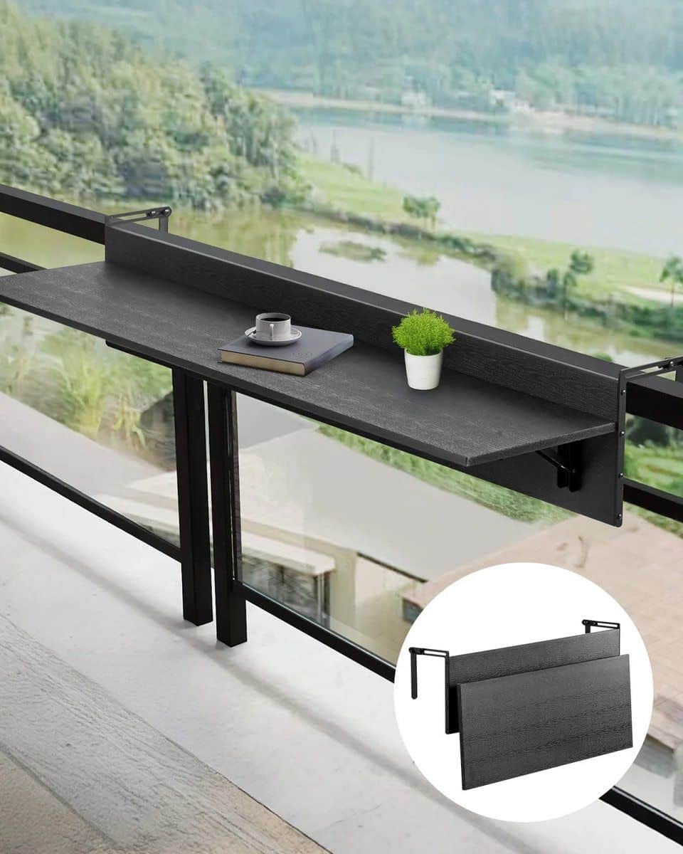 joorly balkon hangtafel opklapbaar verstelbare balkon bartafel voor leuning