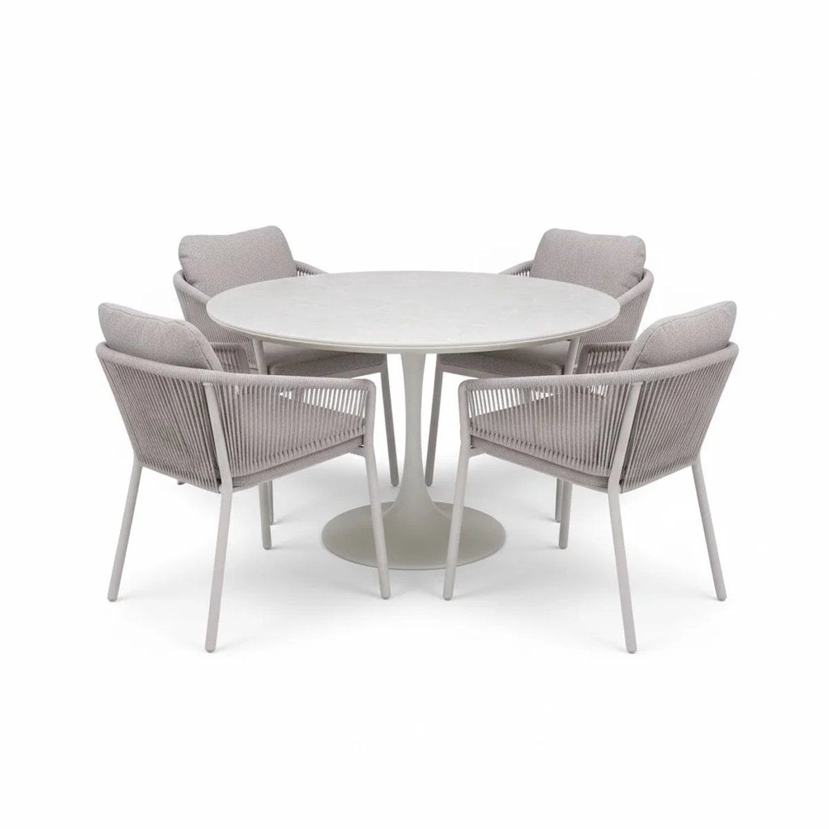 joshua flair dining tuinset 5 delig latte 120xh75cm
