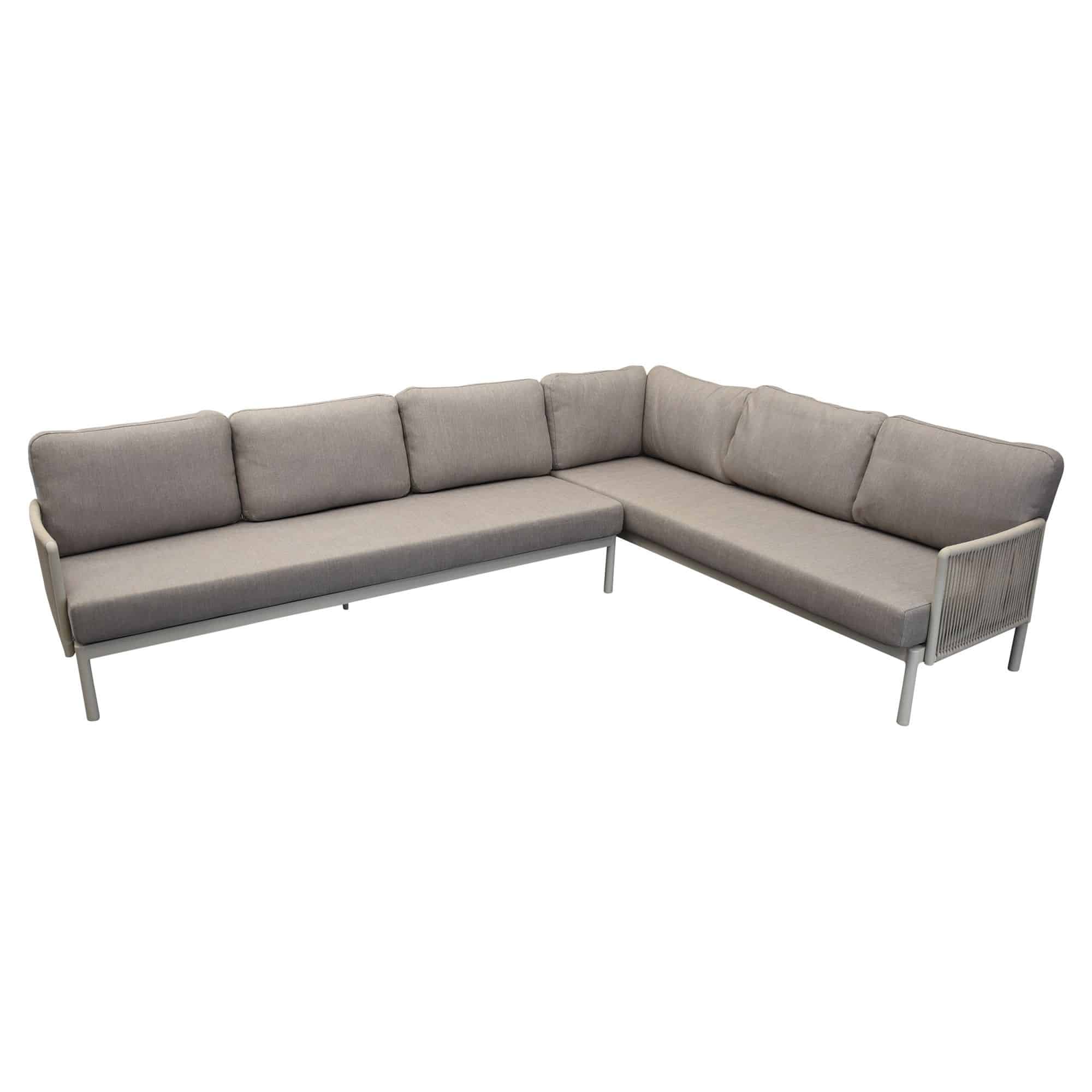 joshua hoek loungeset 2 delig aluminium latte