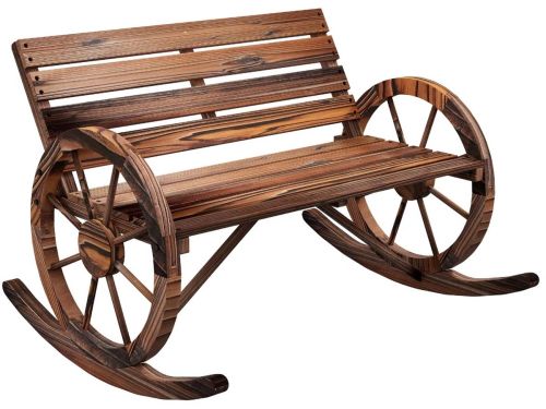 JOYNEXTBUY - Houten Tuinschommelbank 2-zits - Schommelbank voor Tuin, Balkon