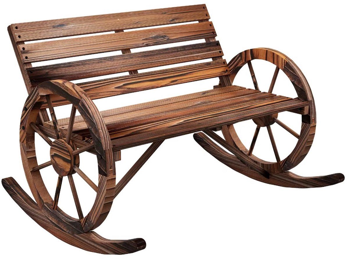 joynextbuy houten tuinschommelbank 2 zits schommelbank voor tuin, balkon
