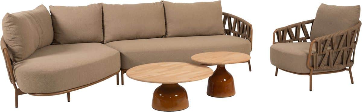 june biarritz chaise longue loungeset 5 delig amber 4 seasons