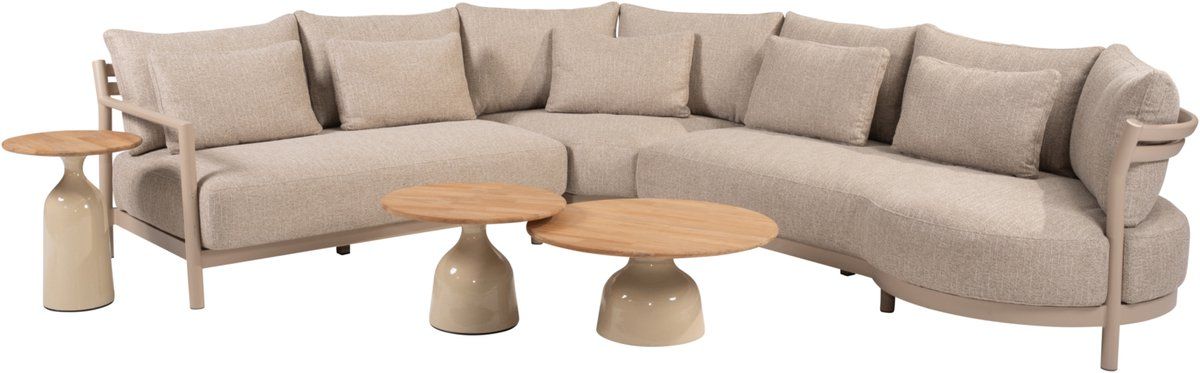 june mykonos modulaire hoek loungeset 6 delige teak latte 4