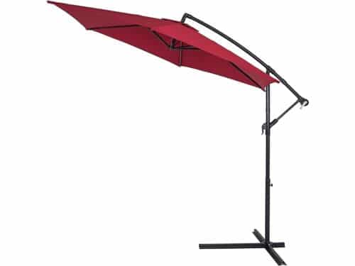KAD® Zweefparasol met Kruisvoet - Verstelbaar & Kantelbaar - UV