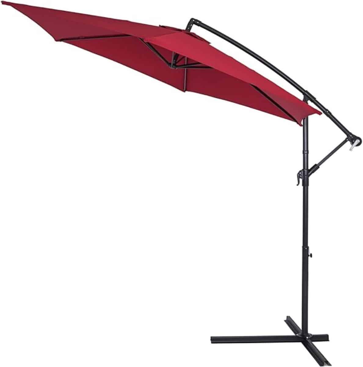 kad® zweefparasol met kruisvoet verstelbaar & kantelbaar uv