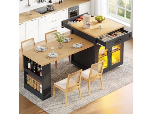 Keukeneiland met Verlichting - Dressoir Bartafel - Keuken Organiseren