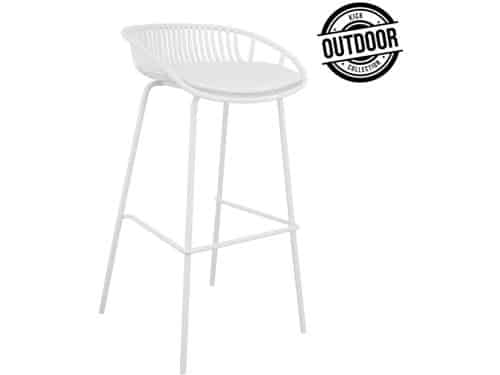 Kick Tuin Barkruk Rio - Wit OUTDOOR
