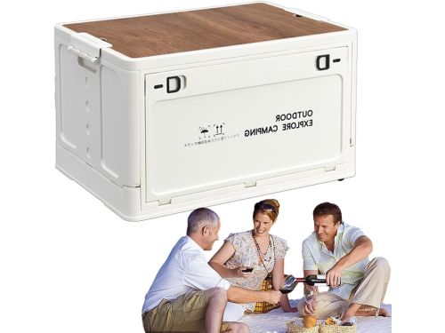 Klapcontainer met deksel - Vouwbox opbergbox - Kamperen en buiten