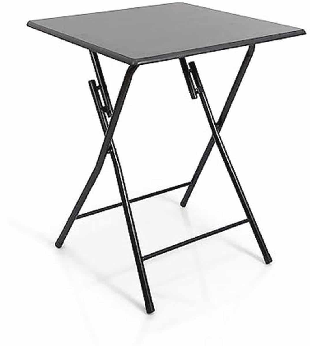 klaptafel 60 x 60 cm zwart, multifunctionele vouwtafel voor