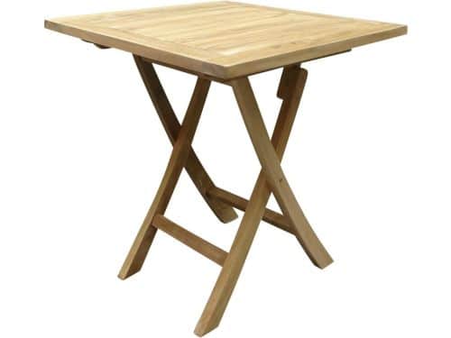 Klaptafel 70x70x75 vierkant teakhout