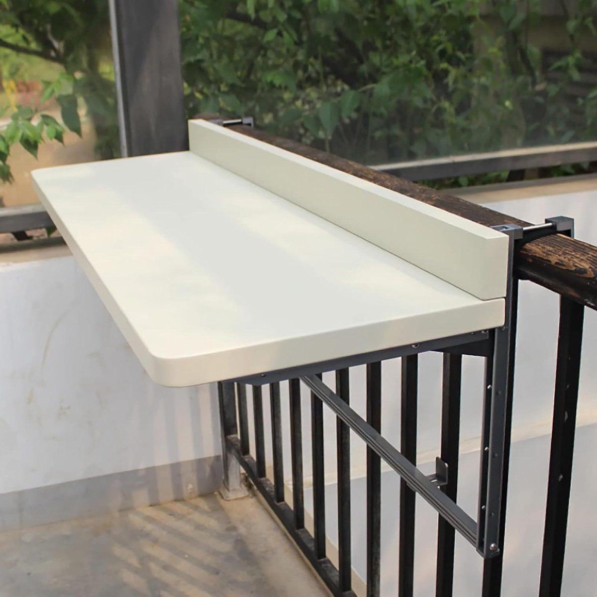 klaptafel balkon hangende tafel verstelbaar buiten lezen