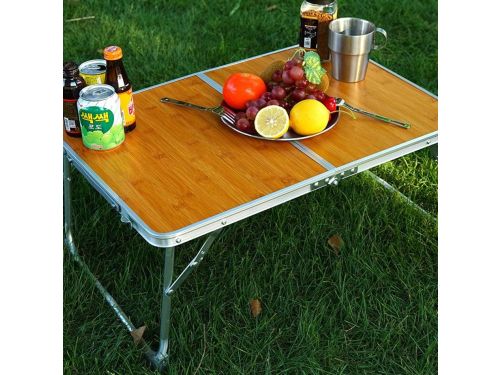 Klaptafel Bamboe - Outdoor Tafel - Kamperen en Picknick
