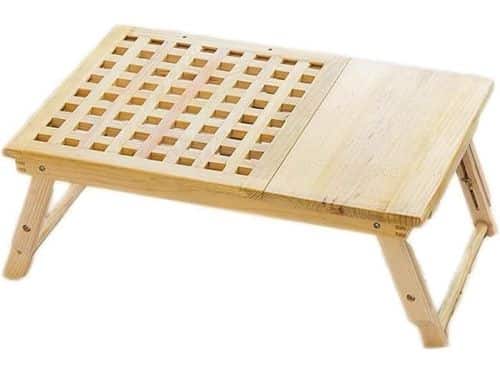 Klaptafel Bamboe - Schoottafel Dienblad - Laptop Gebruik - Verstelbaar