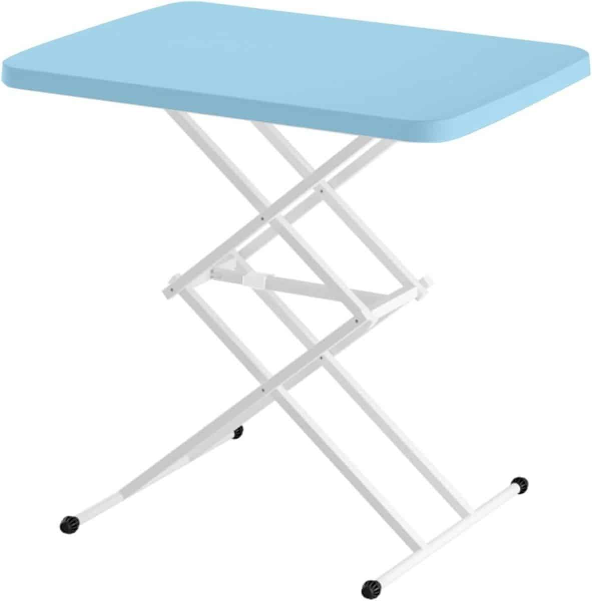 klaptafel blauw outdoor tafel kamperen en feesten