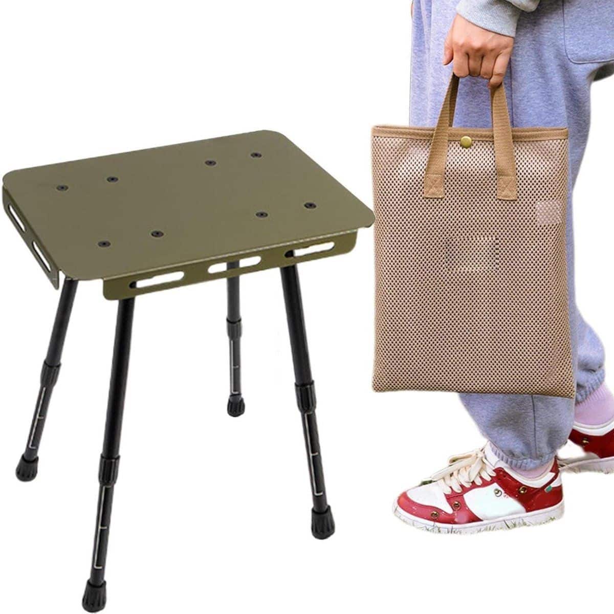 klaptafel dienblad tafel buiten koken in hoogte