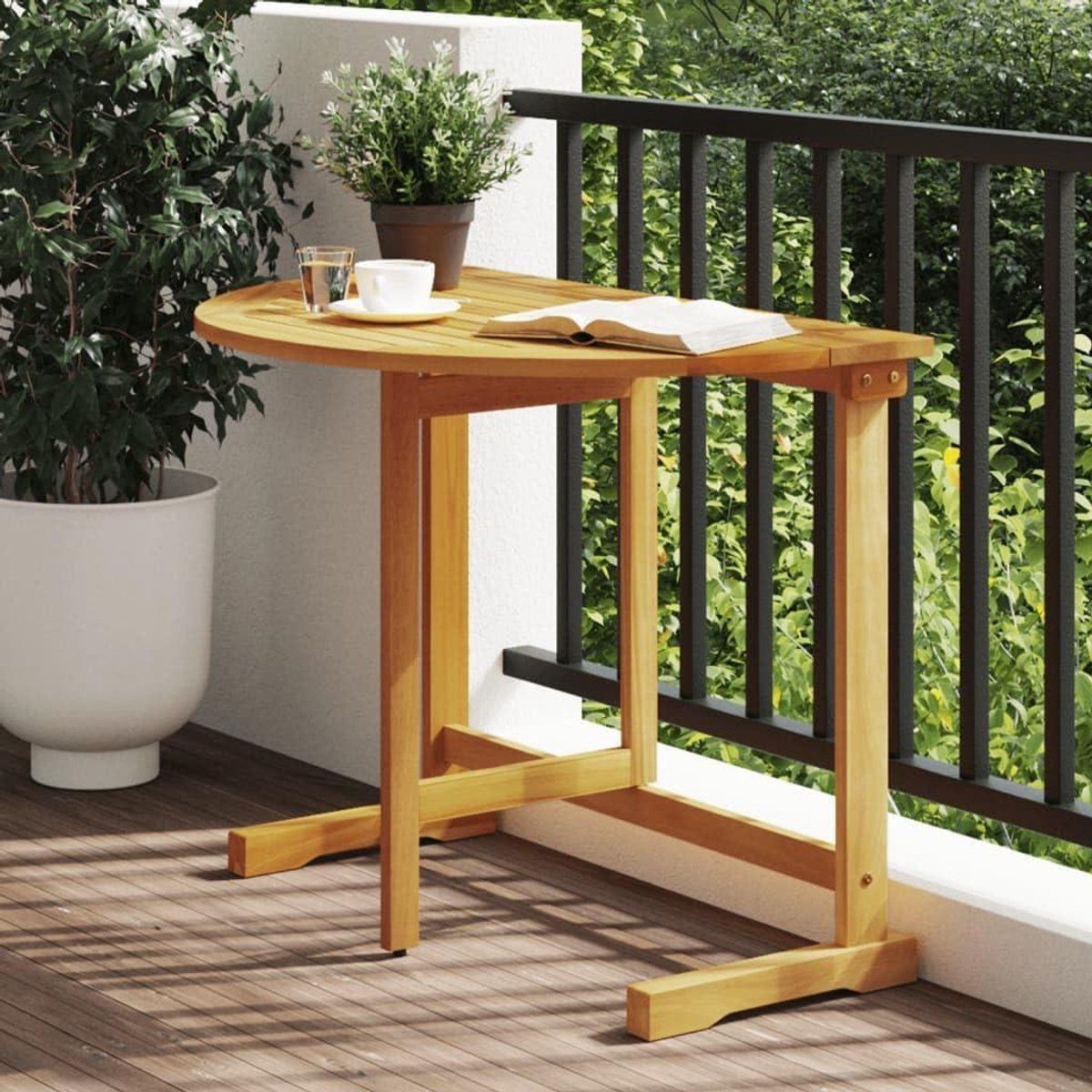 klaptafel hout balkontafel terrastafel buiten zitten inklapbaar