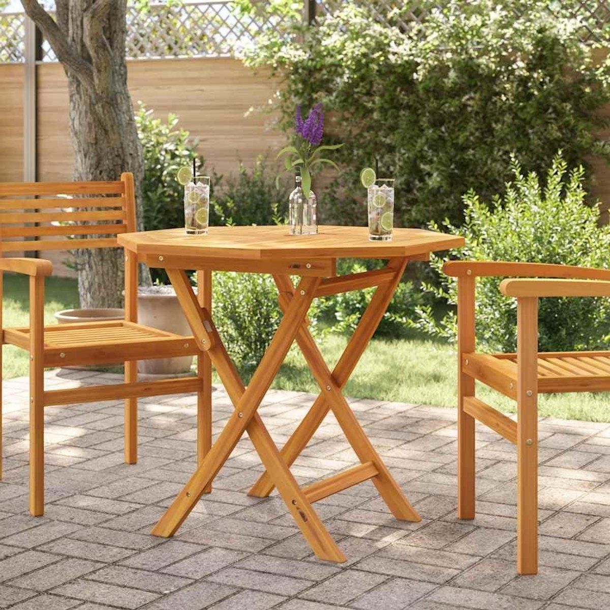 klaptafel hout opvouwbare tafel tuin buiten eten